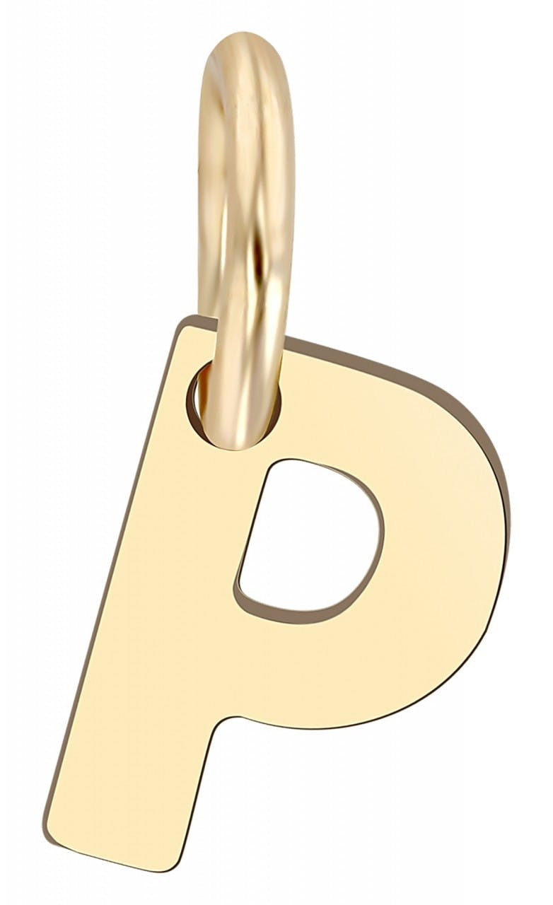 Joalharia Ouro 8k – Pingente Letra "P" em Ouro