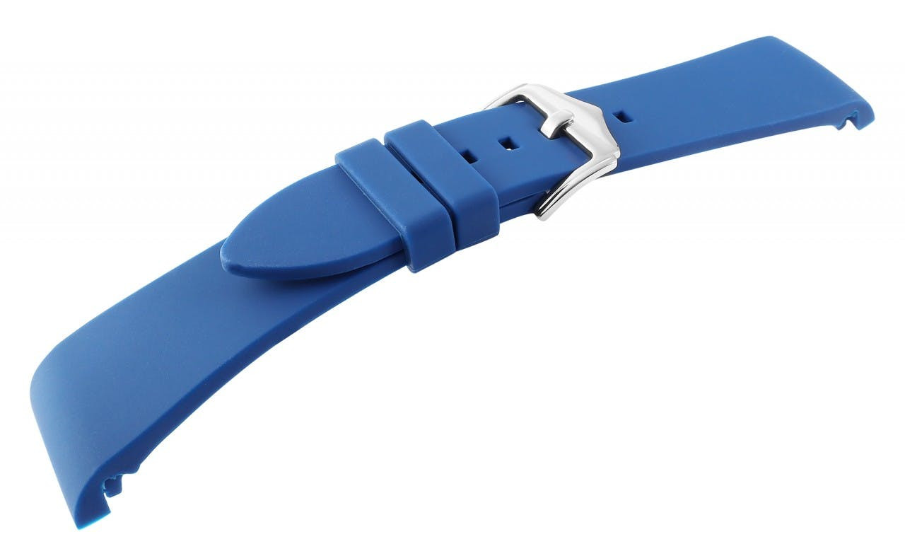 Engelhardt® Bracelete de Relógio em Silicone Azul – 24mm – 0070