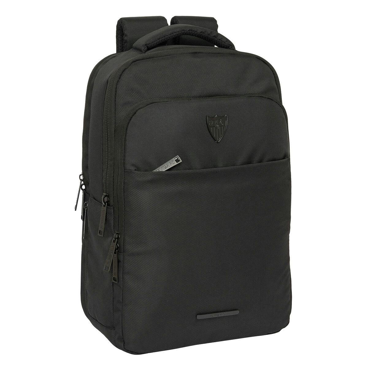 Mochila Para Portátil Sevilla Fútbol Club BUSINESS Preto 29 x 44 x 15 cm