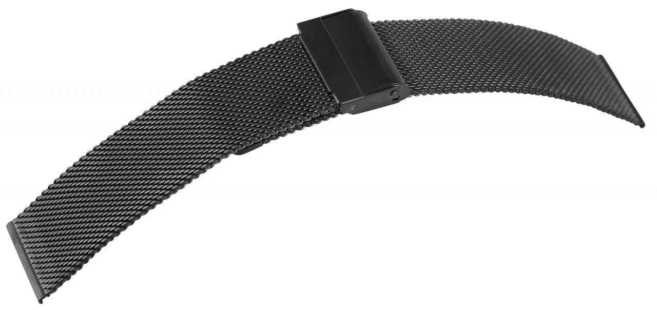 Mestre Artesão® Bracelete de Relógio Preta em Aço Inoxidável - 24mm - 0101