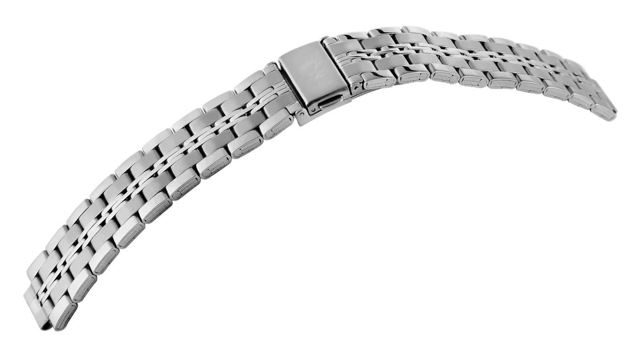 Bracelete para Relógio em Aço Inoxidável Prateada 24 mm - 8100162-240