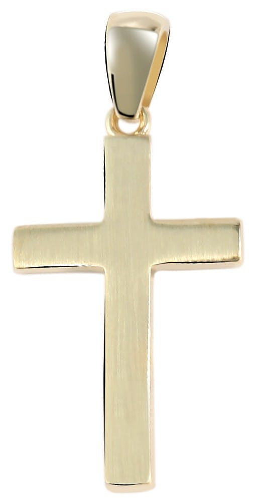 Joalharia Ouro 8k - Pingente em Ouro , Cruz Fosco