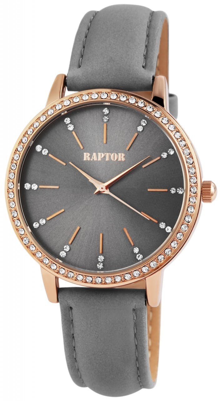 Relógio Raptor® Mulher com Bracelete em Pele Genuína - RA10176-006