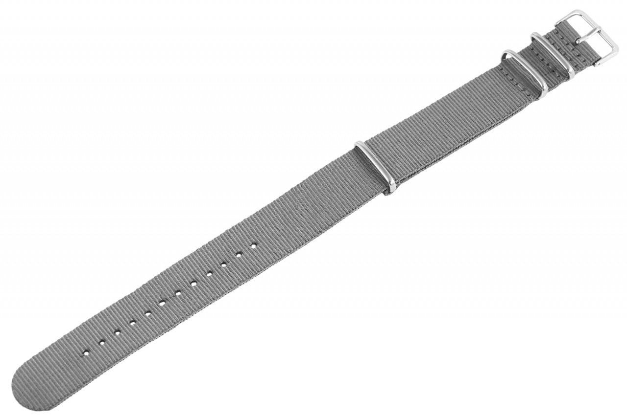Mestre Artesão® Bracelete de Relógio em Nylon Prateado - 20cm