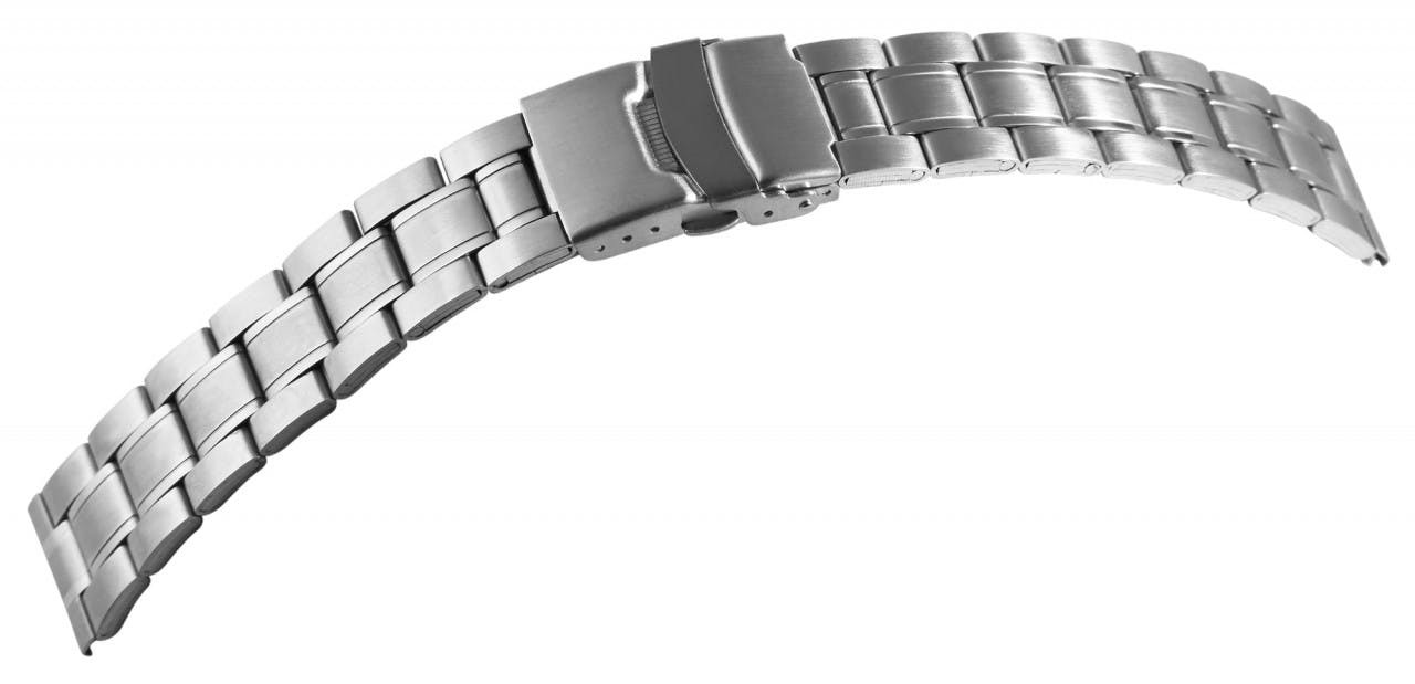 Bracelete para Relógio em Aço Inoxidável Prateada 18 mm - 8100132-180