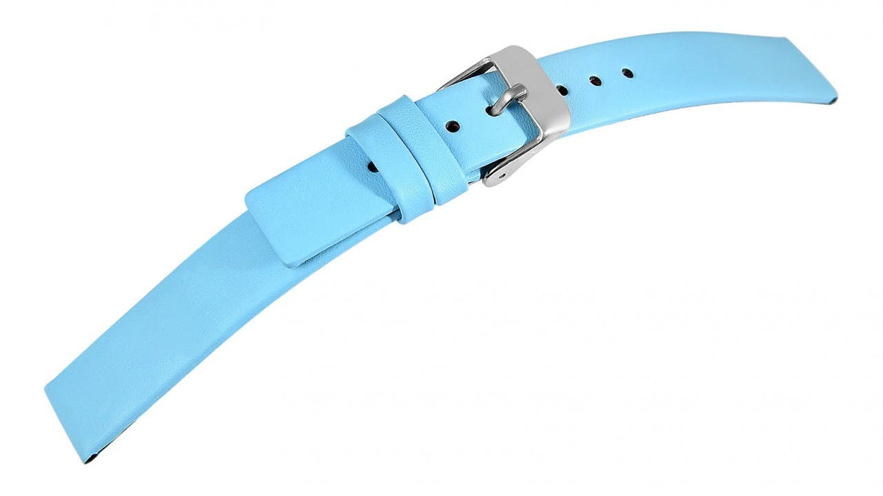 Mestre Artesão® Bracelete de Relógio Azul em Couro Genuíno – 22mm – 0293
