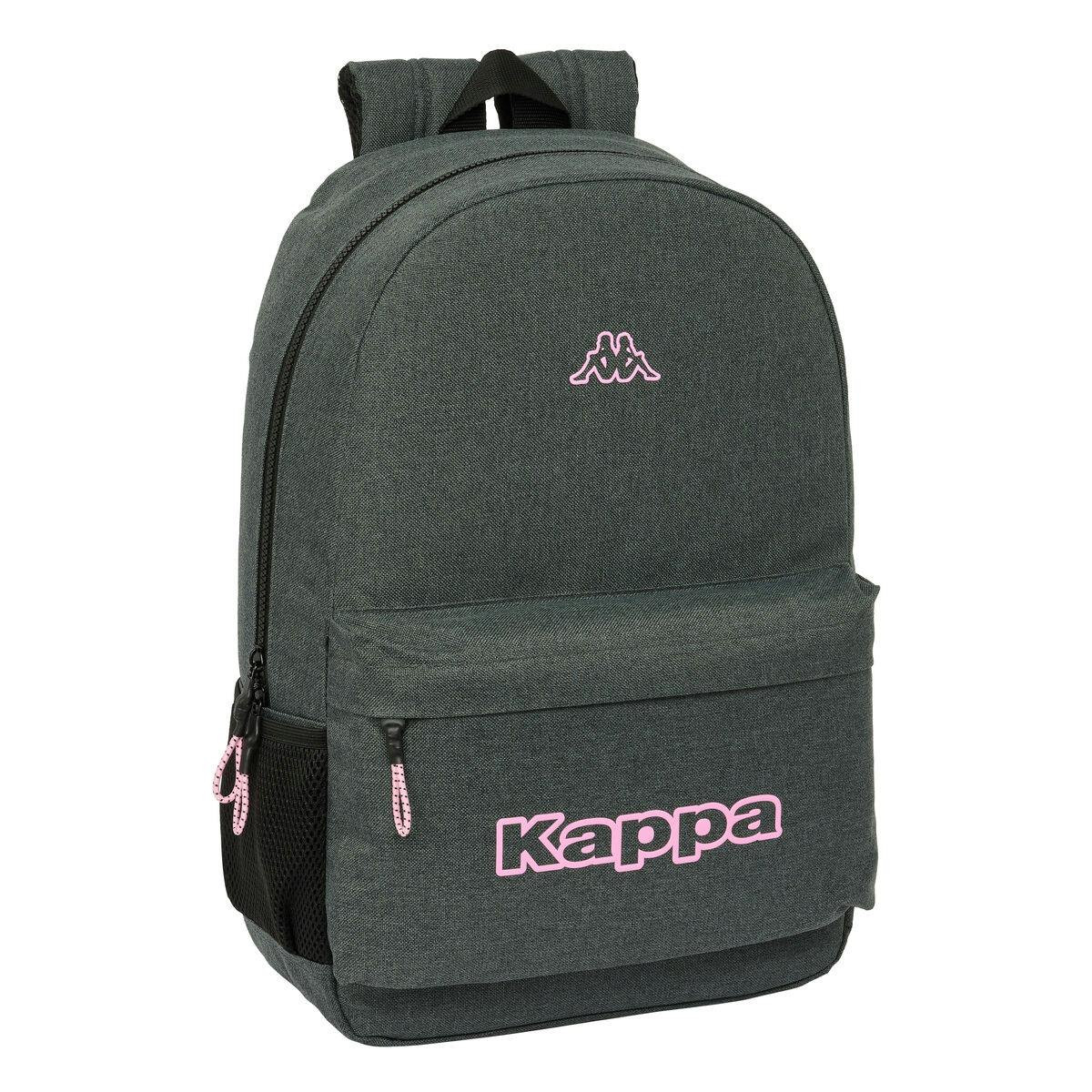 Mochila escolar Silver rosa e cinzento