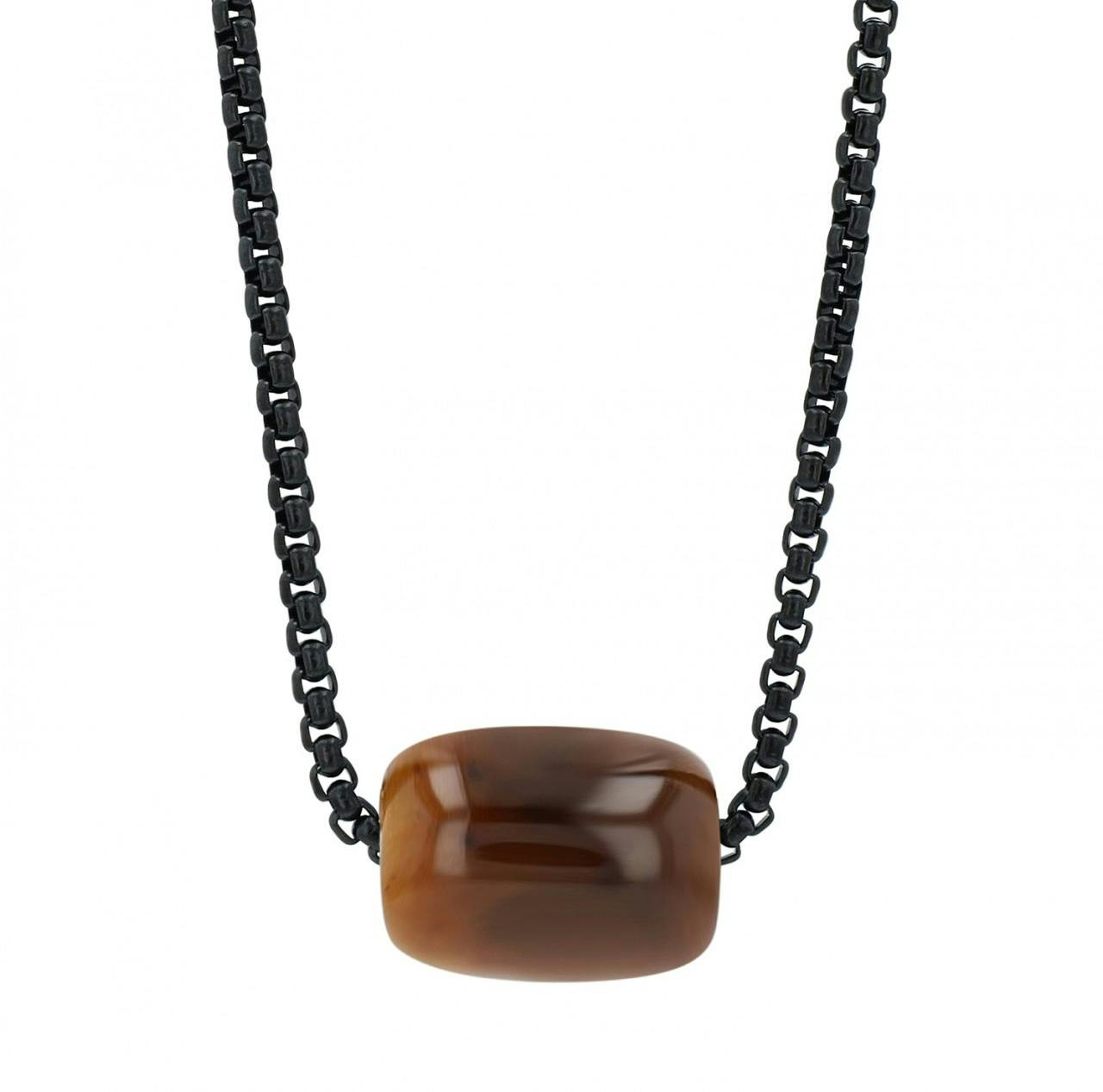 Akzent® Colar Preto em Aço Inoxidável - 0507 - 5010507-006