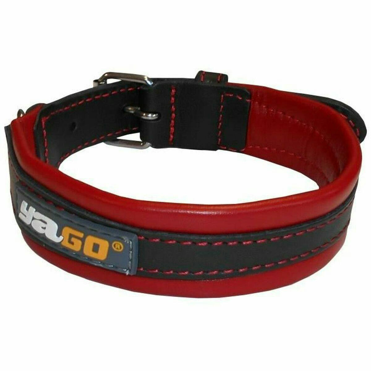 Coleira para Cães Yago M Preto/Vermelho 34-43 cm Vermelho/Preto