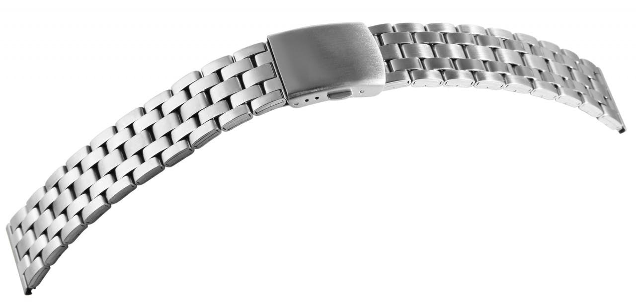 Bracelete para Relógio em Aço Inoxidável Prateada 18 mm - 8100133-180