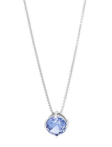 Colar "Celeste" em Prata de Lei 925 com Pingente Azul Banhado a Ródio 43+3 cm