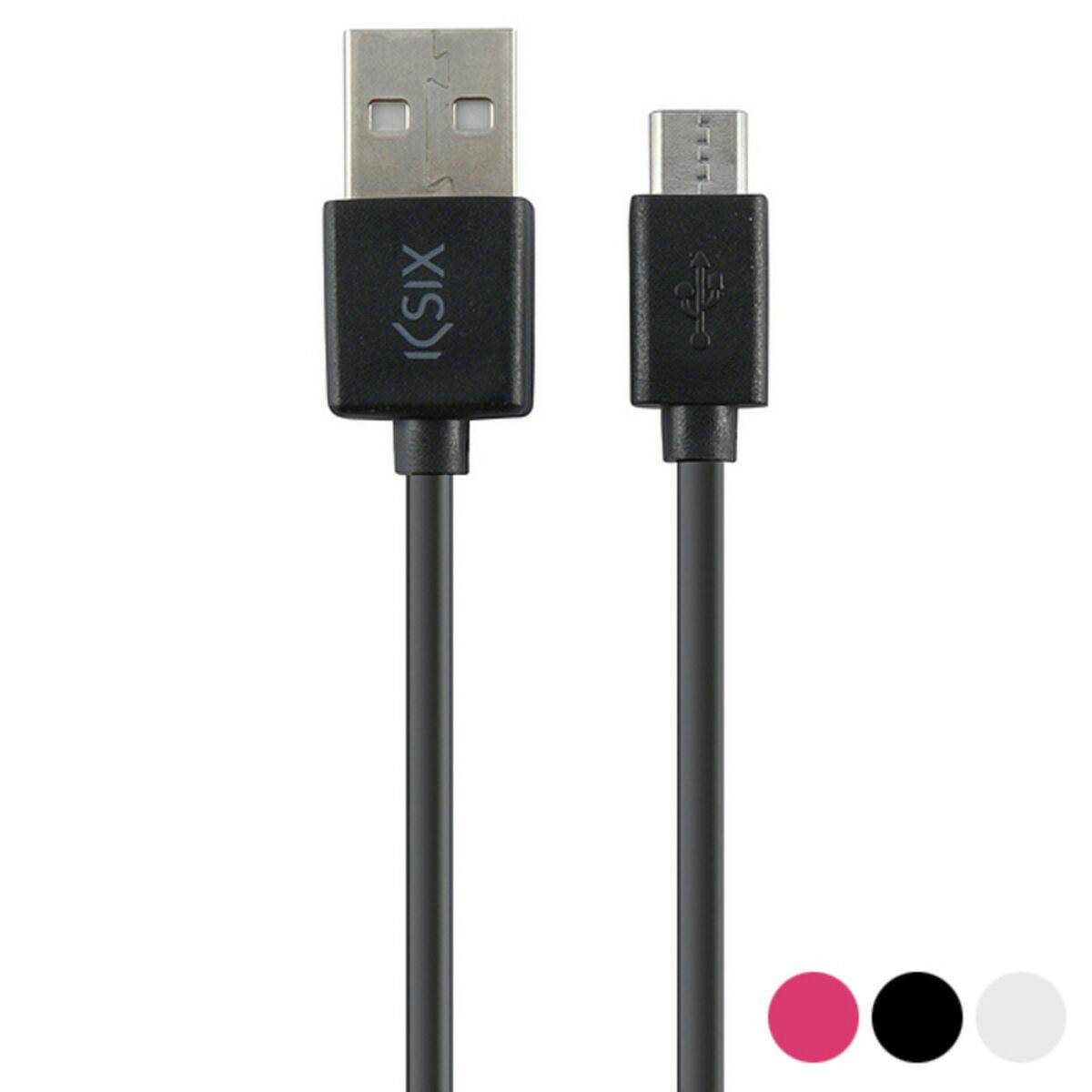 Cabo USB para Micro USB KSIX 1 m Preto
