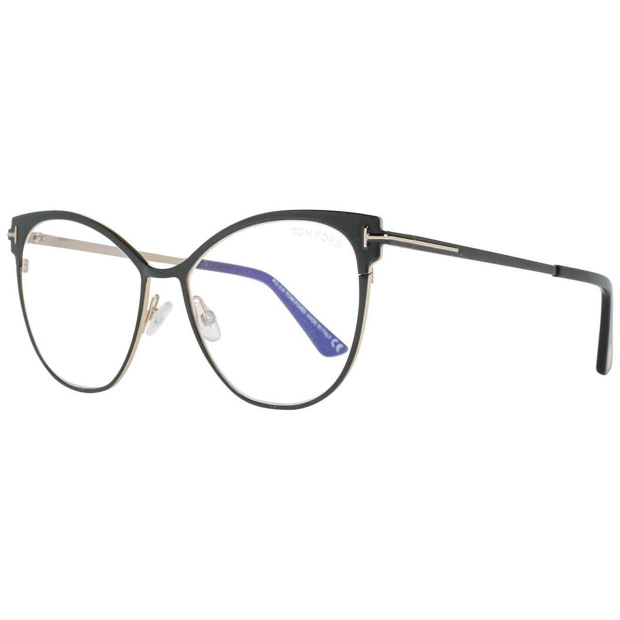 Tom Ford® Armação Óptica FT5530-B 001 54 Com Filtro Azul