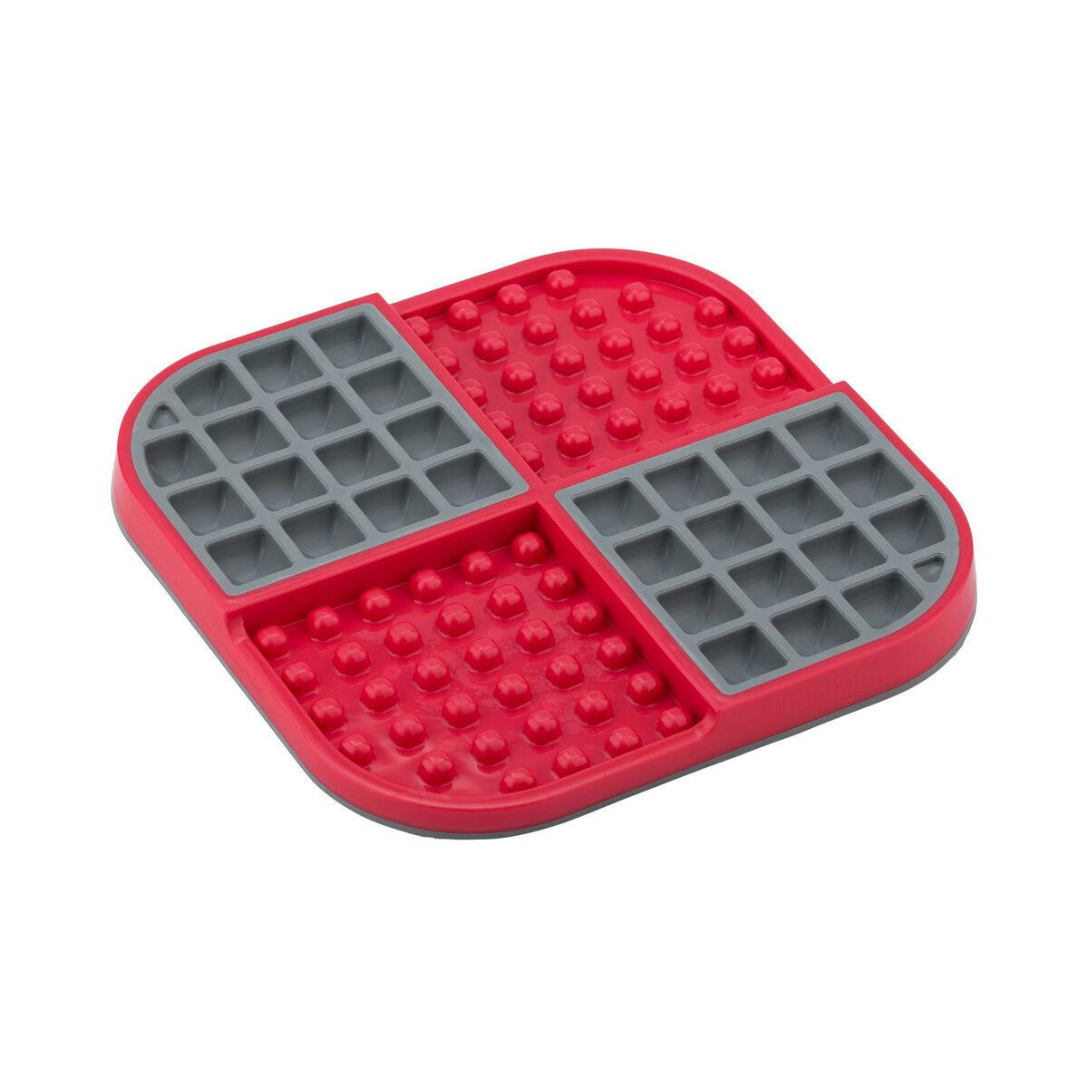 Comedouro para Cão Lickimat Polipropileno TPR Vermelho