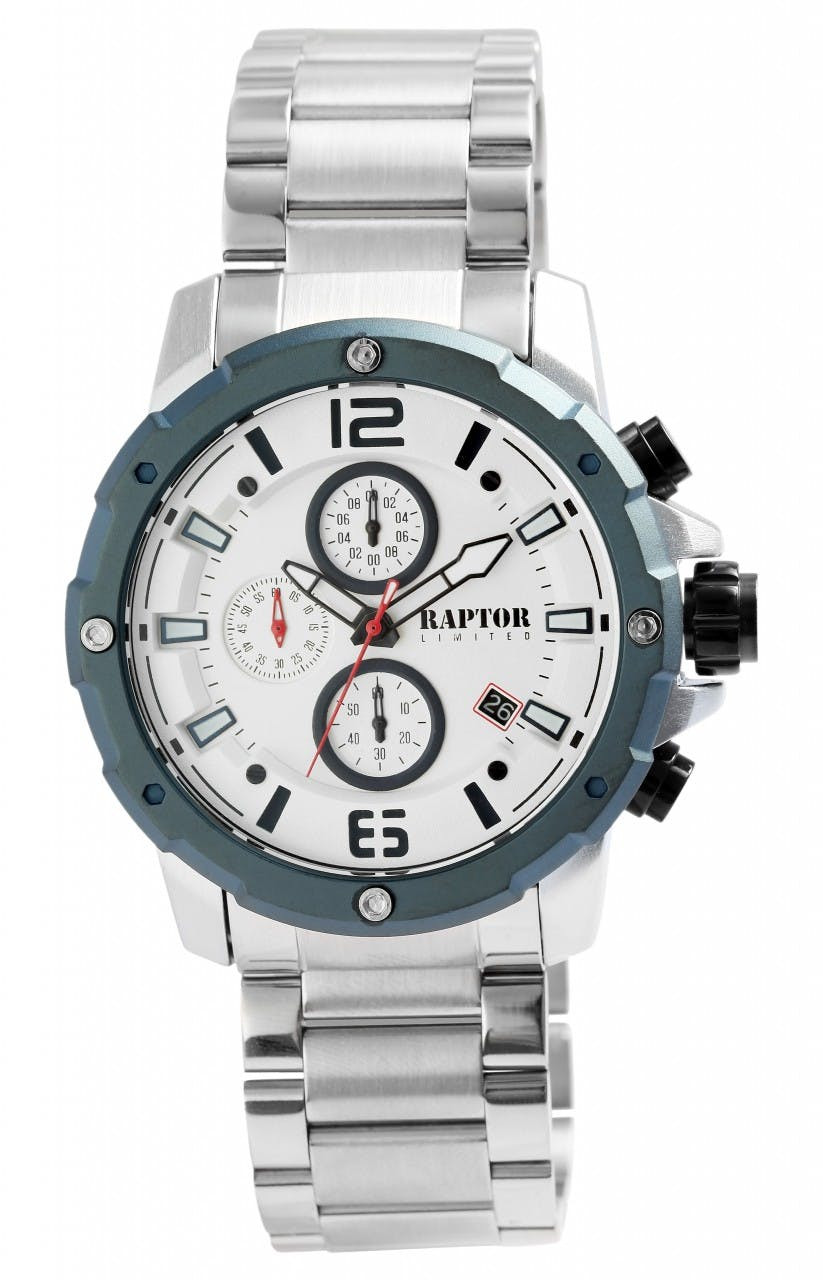 Relógio Raptor ® LIMITED Homem Cronógrafo com Pulseira em Aço Inoxidável - RA20347-002