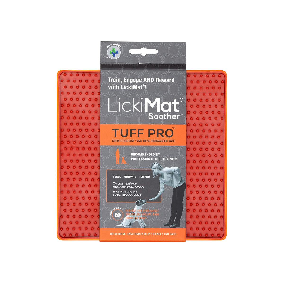 Comedouro para Cão Lickimat Orange Polipropileno TPR