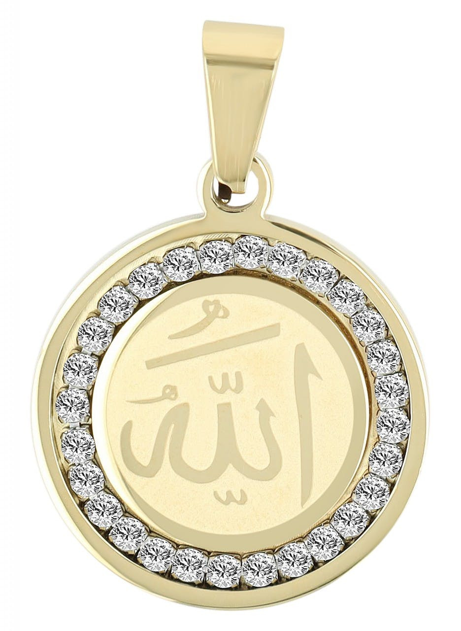 Akzent® Pingente Allah em Aço Inoxidável - 0257