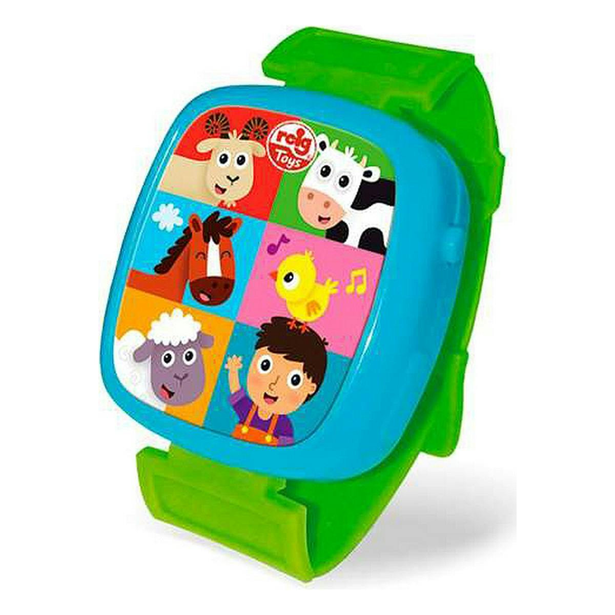Relógio infantil interativo com animais - REIG