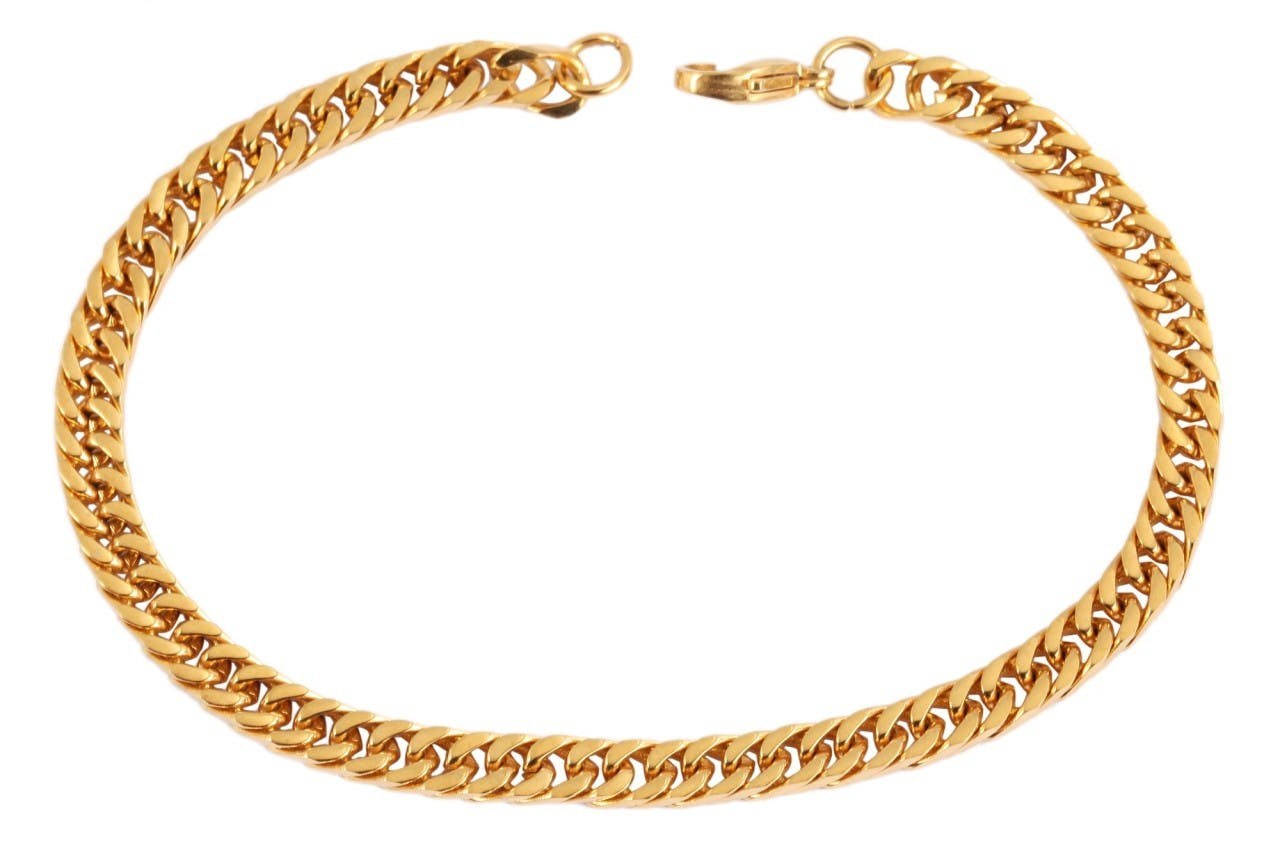 Akzent® Pulseira Dourada em Aço Inoxidável 0410