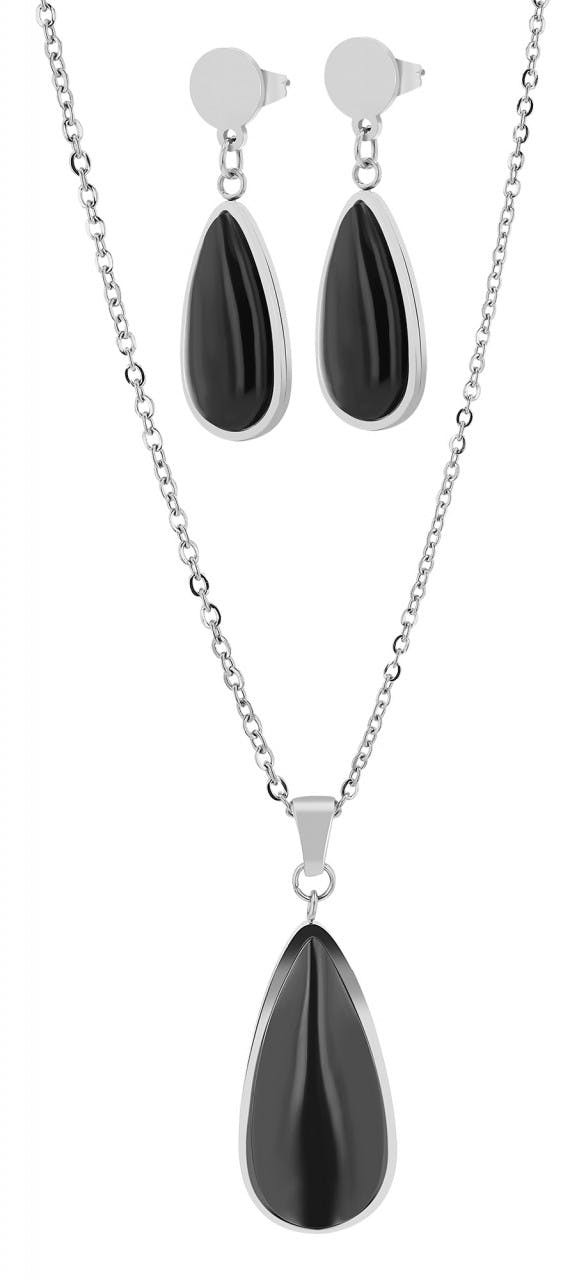 Akzent® Conjunto Colar + Brincos "Zaraïa" em Aço Inoxidável - 0170
