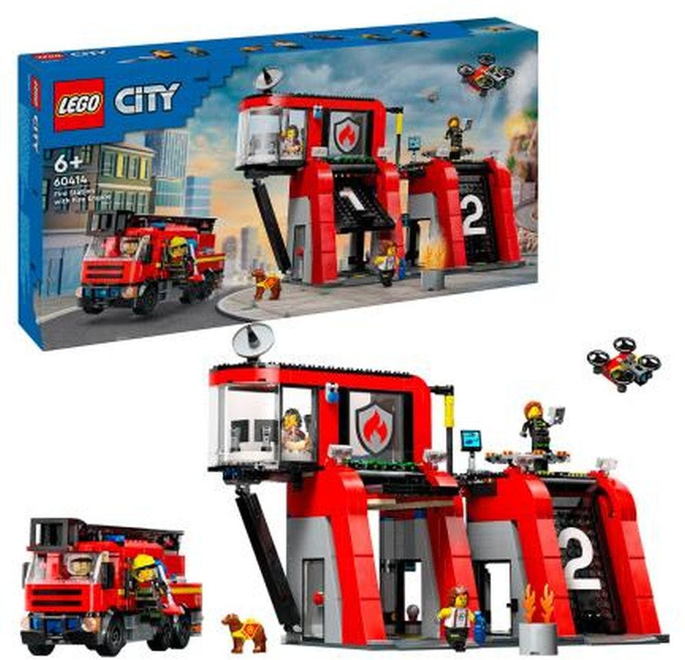 Conjunto Corpo de Bombeiros com Caminhão 60414