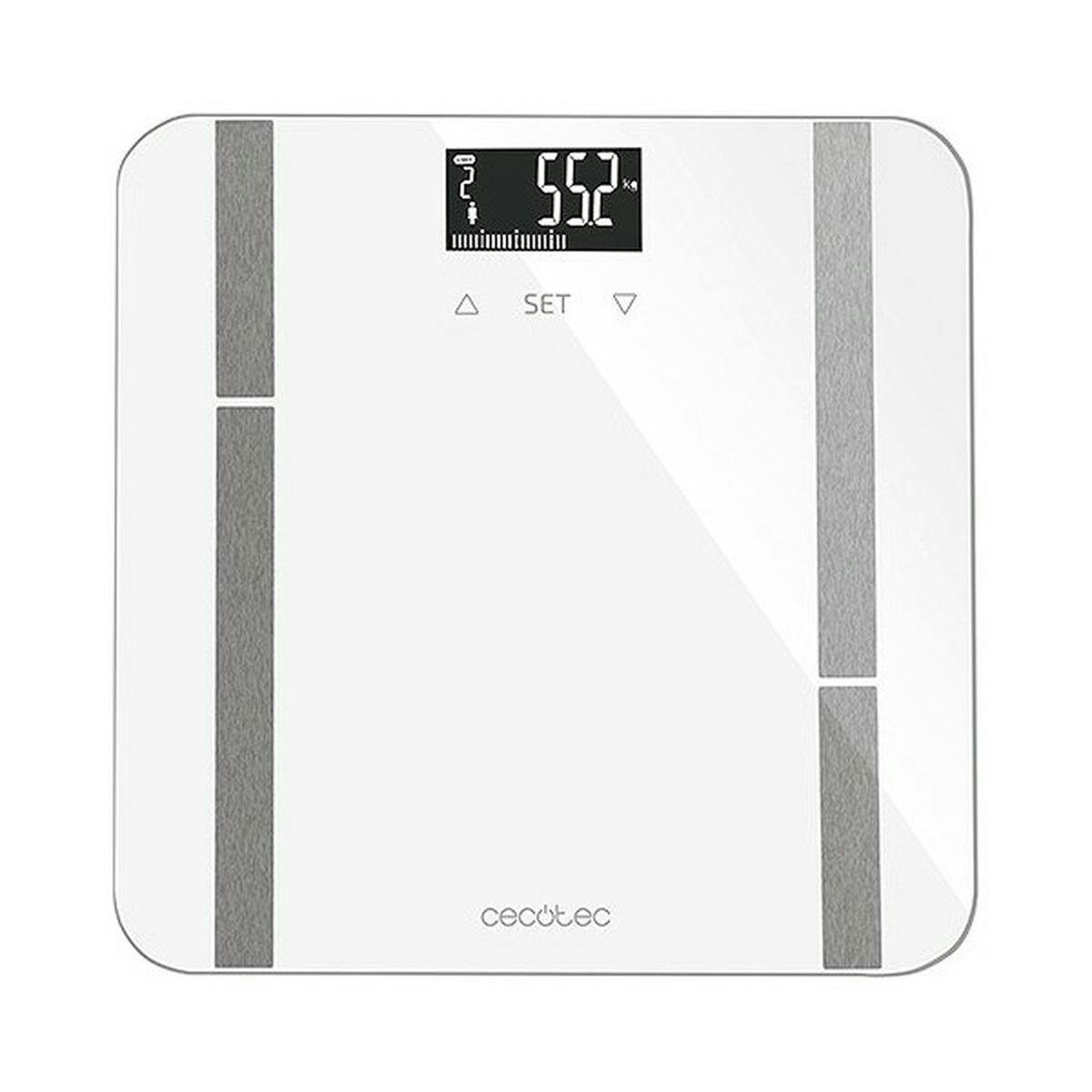 Balança digital para casa de banho Surface Precision 9400 branca aço inoxidável