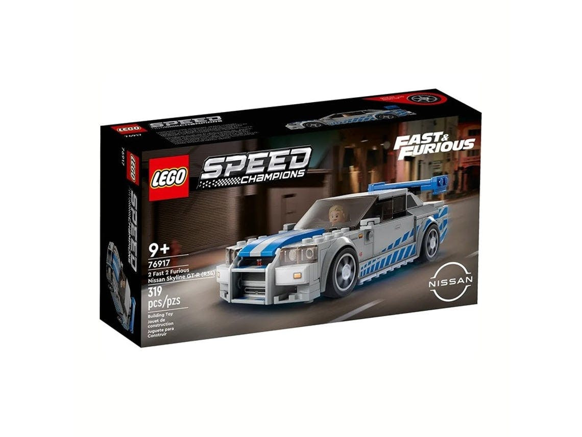 Kit de Construção Speed Champions Nissan Skyline GT-R R34 - 319 peças - Idade mínima 9 anos