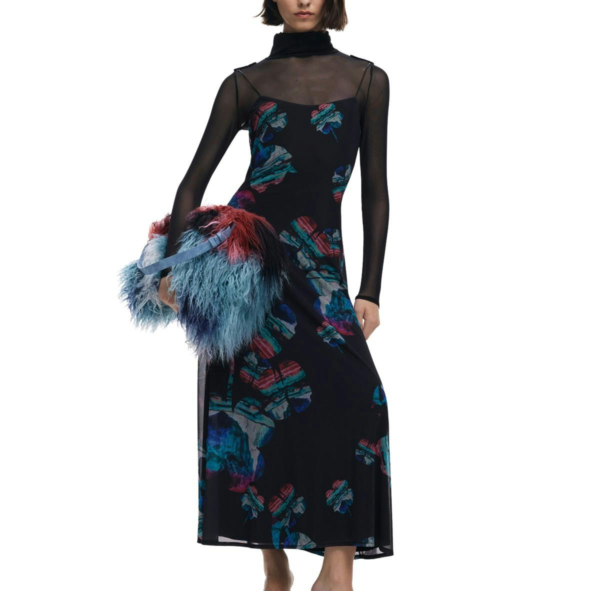 Desigual® Vestido Preto de Mulher 25WWVK03 - M