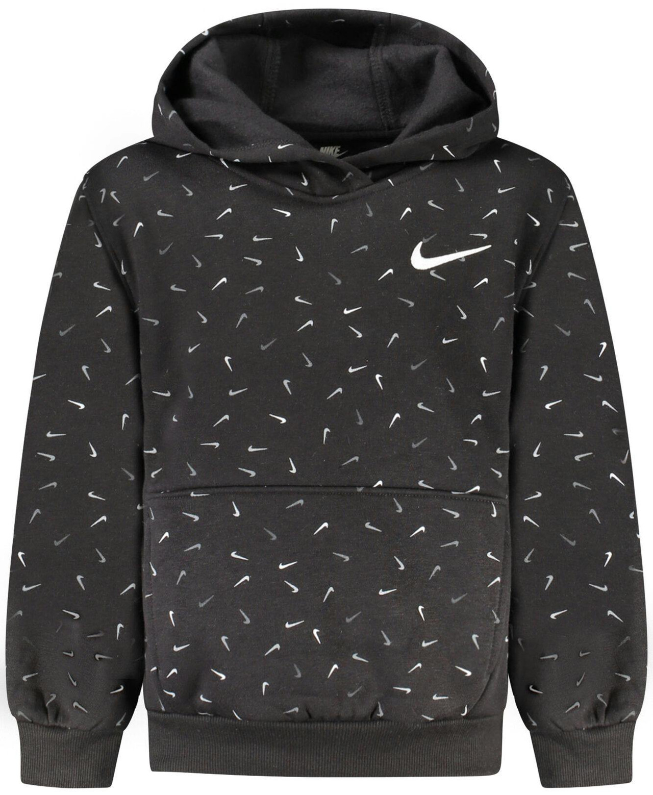 Nike® Suéter Preta Com Carapuço de Menina 36L025 - 6A