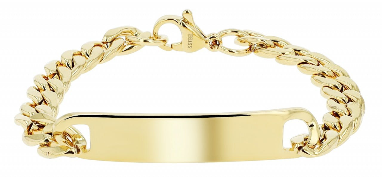 Akzent® Pulseira Dourada em Aço Inoxidável - 0633