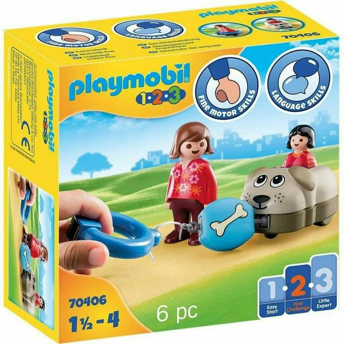 Playset 1.2.3 Cão Meninos 6 peças