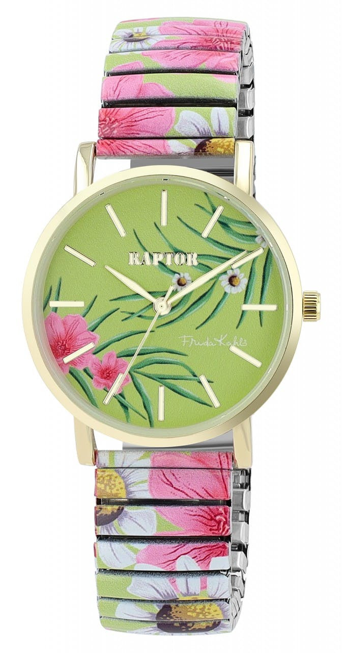 Relógio Raptor® Mulher "Frida Kahlo Edition" com Bracelete em Aço Inoxidável 0255 - RA10255-025