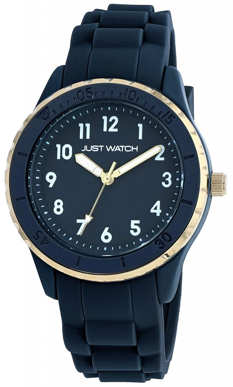 Relógio Just® Mulher com Bracelete Azul em Silicone 0254 - JW10254-002