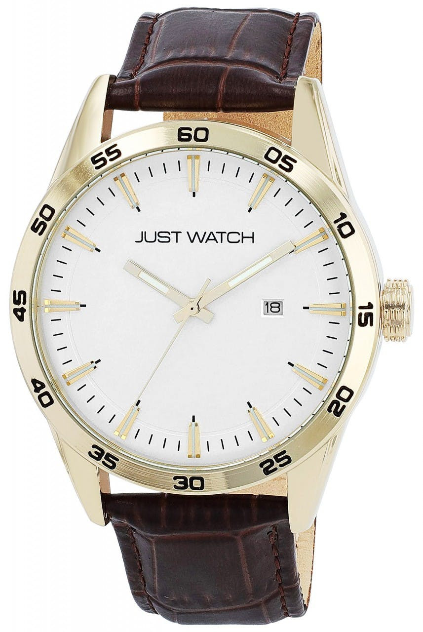 Relógio Just ® Homem  com Bracelete em Pele Genuína - JW20192-003