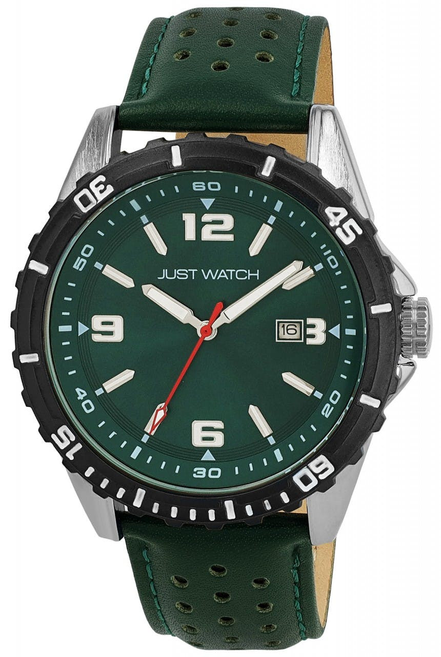 Relógio Just ® Homem  com Bracelete em Pele Genuína - JW20191-004