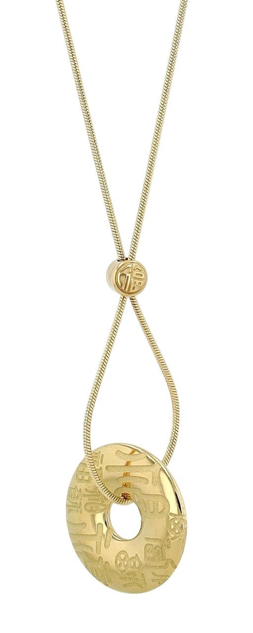 Akzent® Colar “Chun” Dourado em Aço Inoxidável 0623