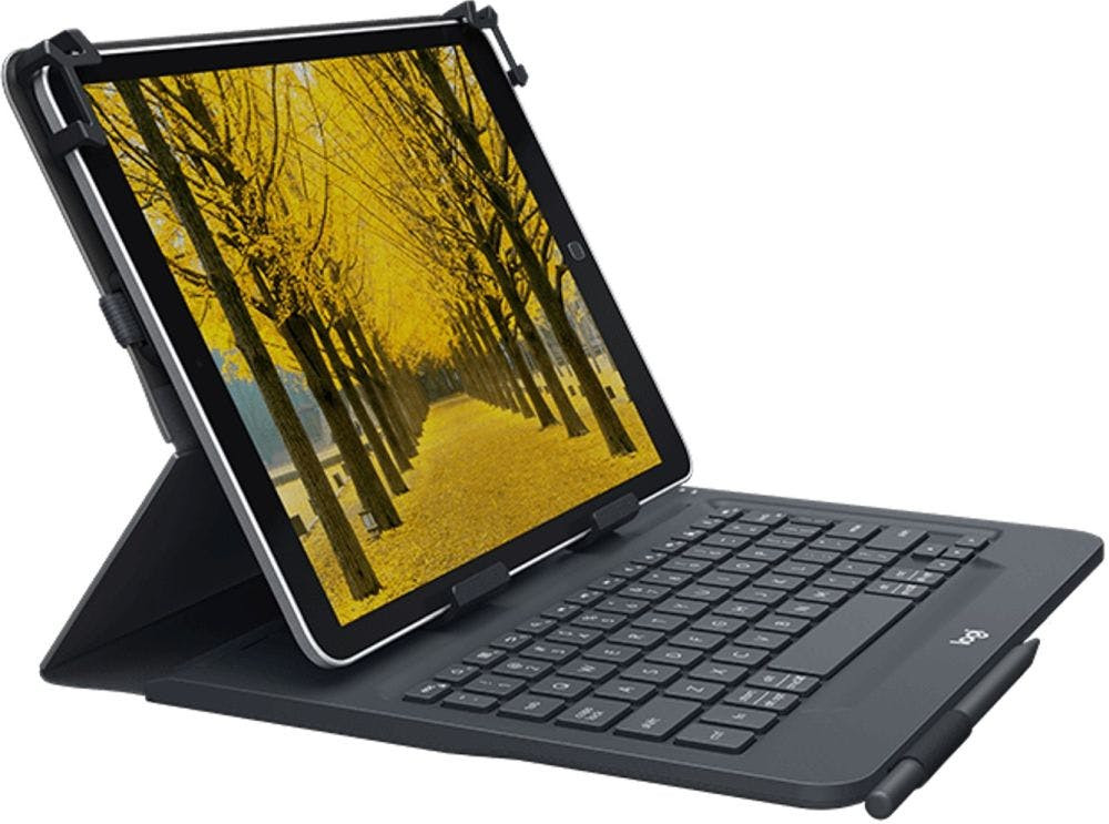 Capa teclado universal folio para tablet preto
