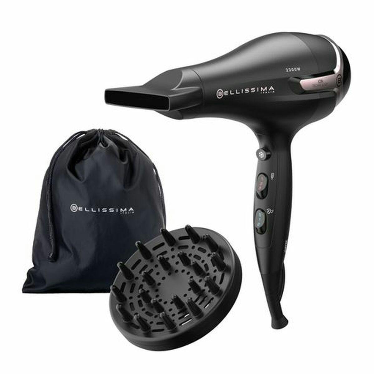 Secador de Cabelo Bellissima K9 2500DC Preto / Ouro rosa 2300 W