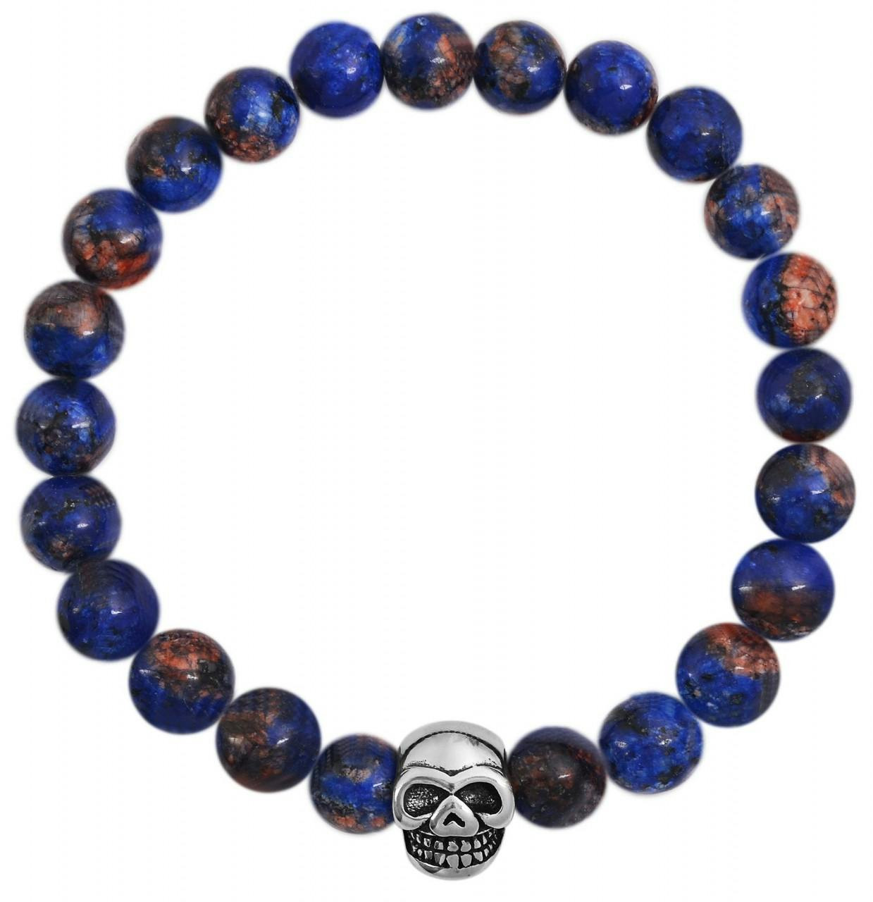 Akzent® Pulseira "Nubia" com Pedra Natural e Aço Inoxidável 0508