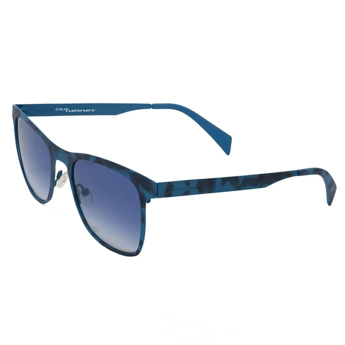 Óculos escuros unissexo metal azul com lentes de policarbonato