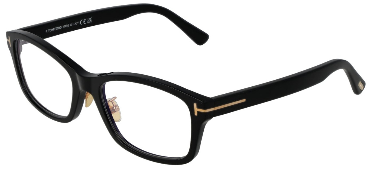 Tom Ford® Armação Óptica FT5724-D-B 001 56 com Filtro Azul