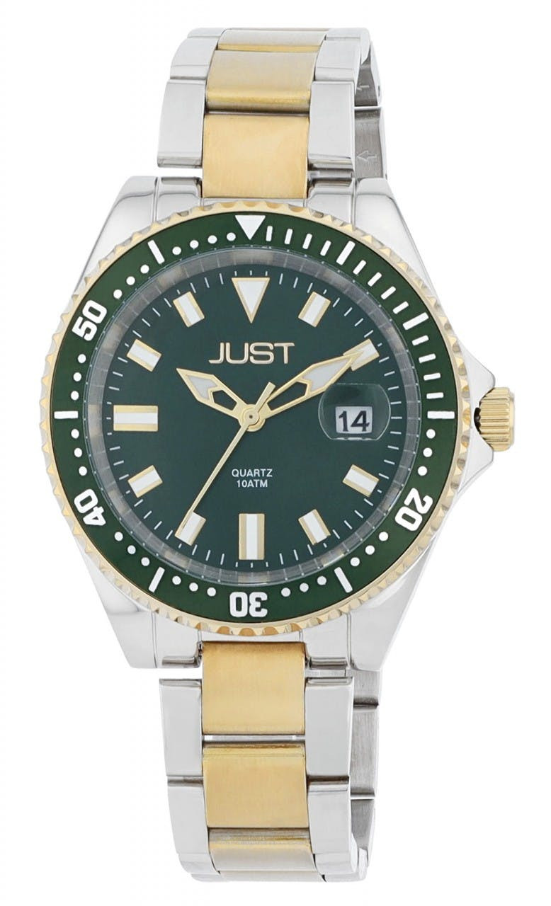 Relógio Just® Homem com Bracelete Bicolor em Aço Inoxidável 0206 - JU20206-005