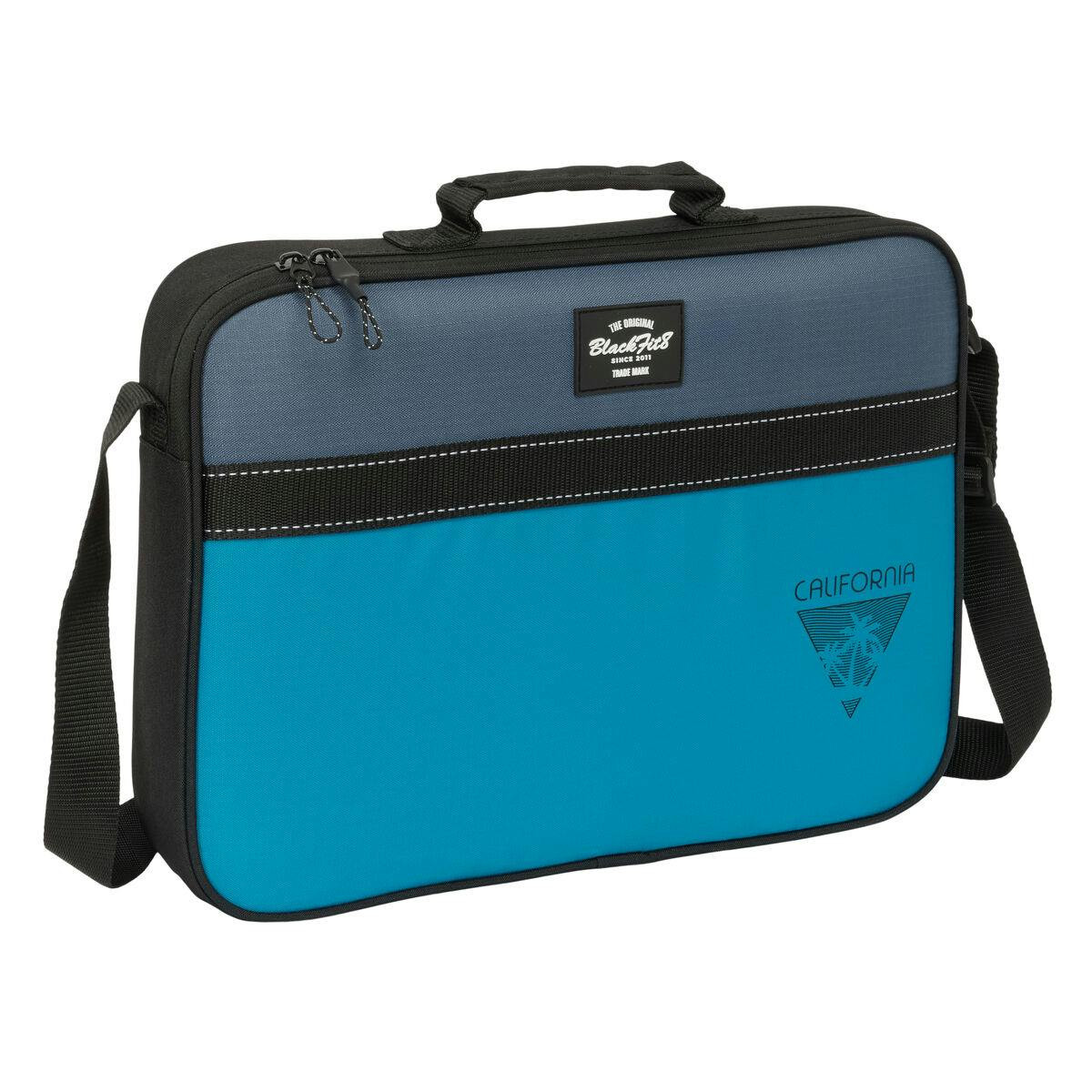 Pasta Escolar BlackFit8 California Azul Preto 38 x 28 x 6 cm