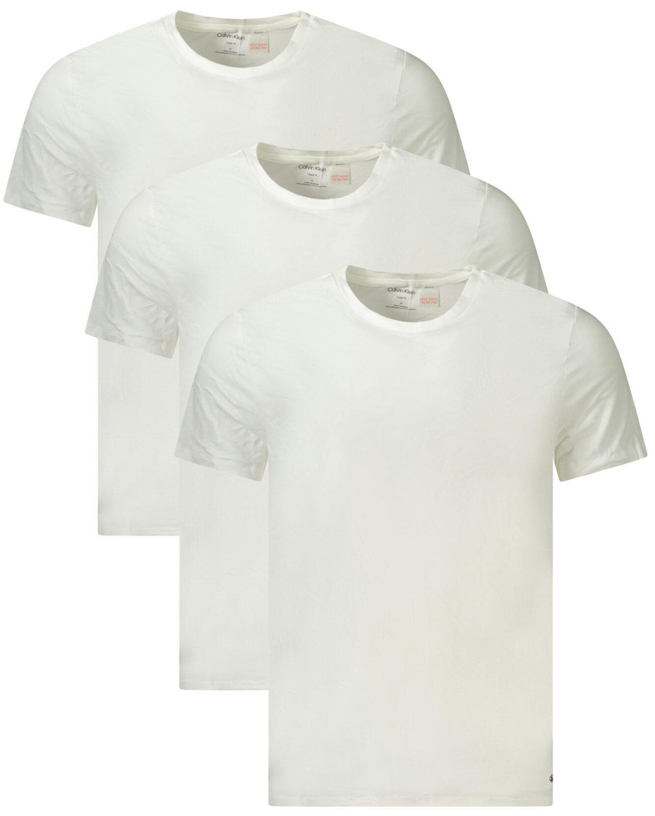 Calvin Klein® Pack  3 T-Shirt Branca Homem LV00NB405 - XL