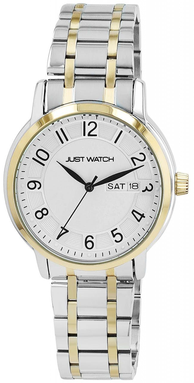 Relógio Just® Homem com Bracelete em Aço Inoxidável Bicolor JW20188