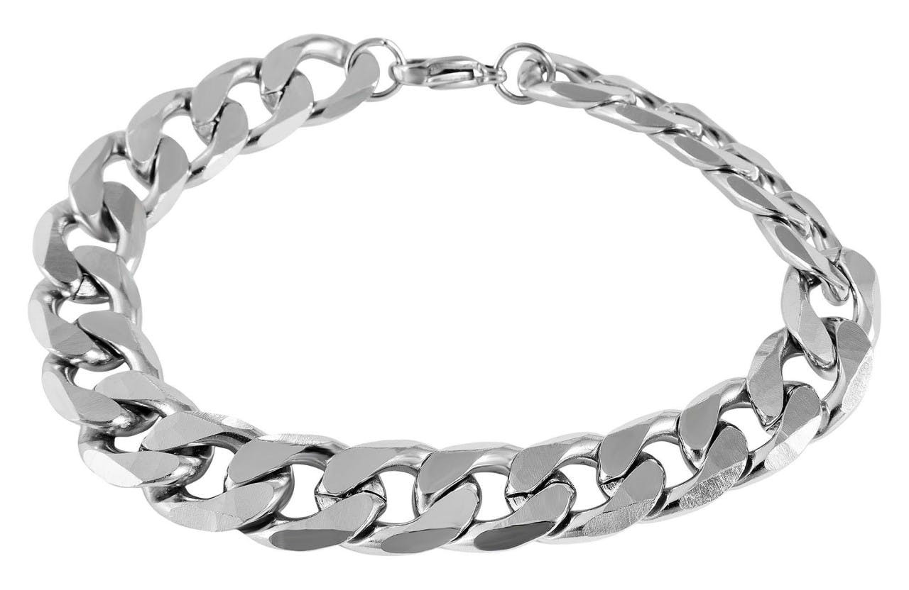 Akzent® Pulseira Prateada em Aço Inoxidável 5030597