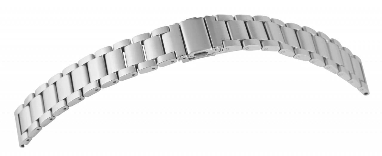 Bracelete para Relógio em Aço Inoxidável Prateada 24 mm - 8100104-240