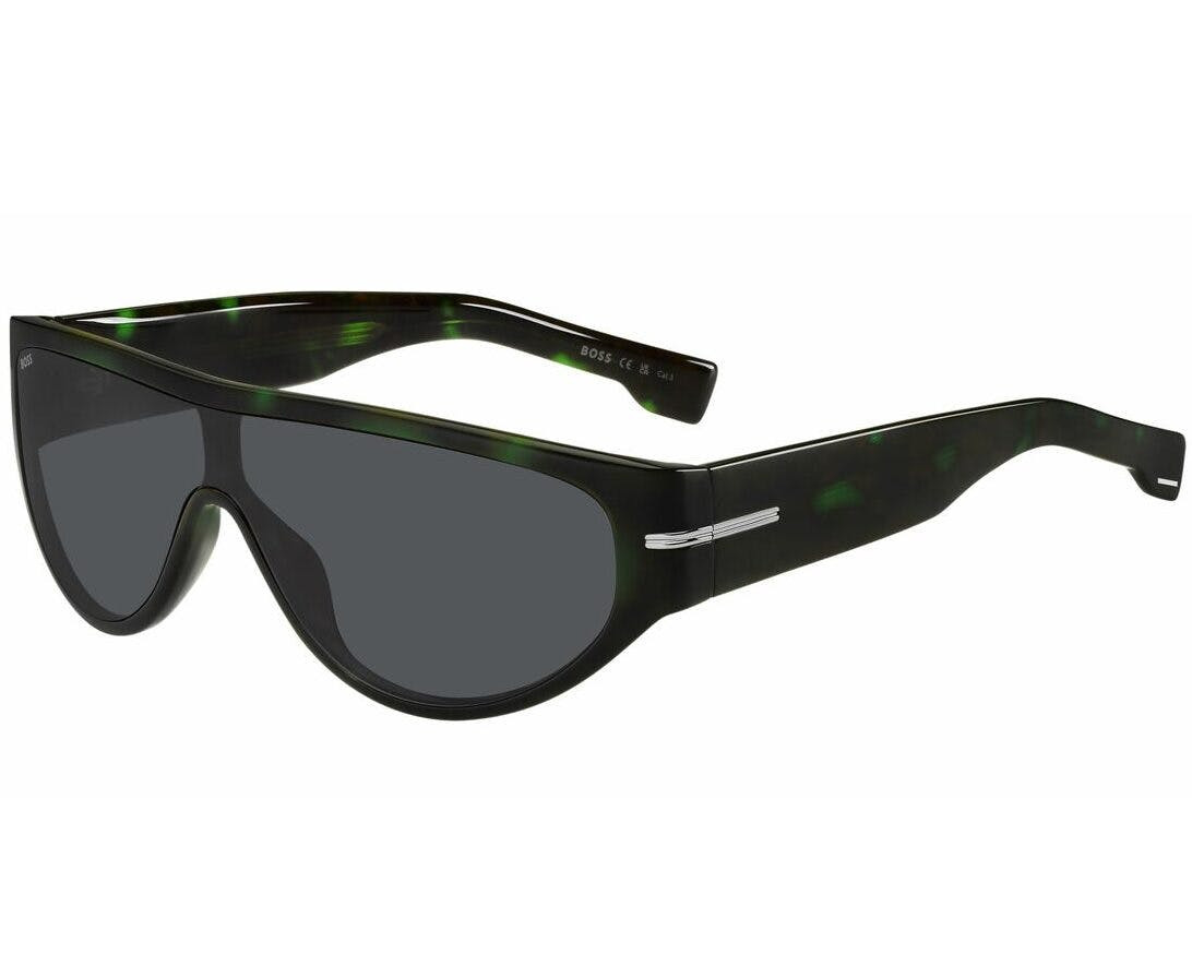 Óculos escuros masculinos BOSS modelo acetato com lentes cinzentas (UV400)