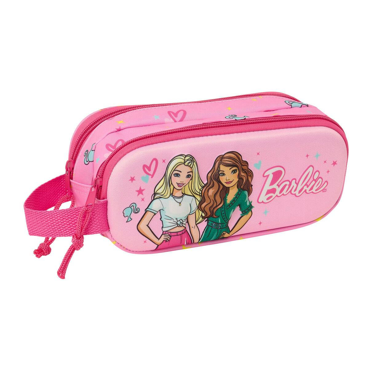 Estojo Barbie 3D em EVA com 2 compartimentos