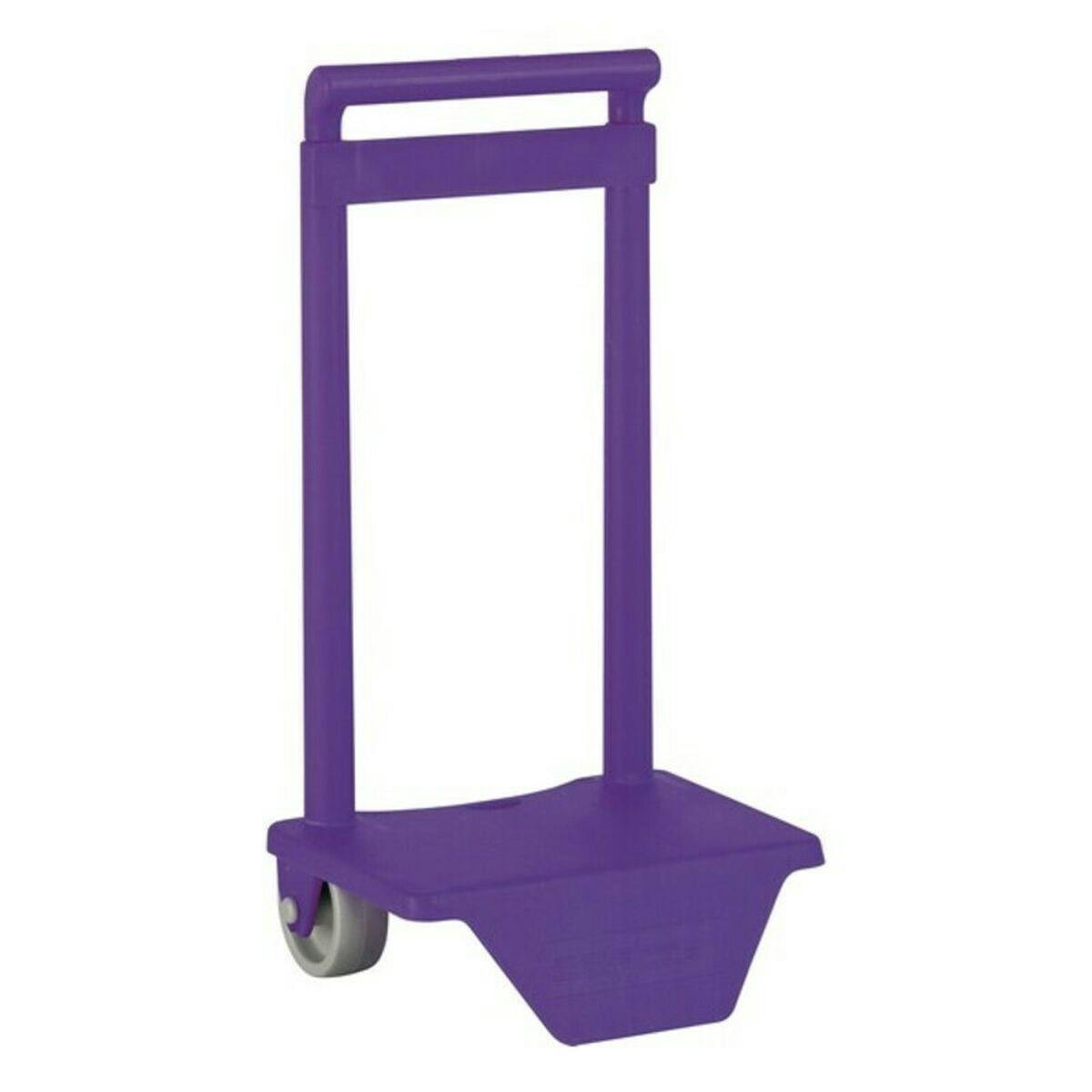 Trolley para mochila escolar Safta violeta com rodas PVC